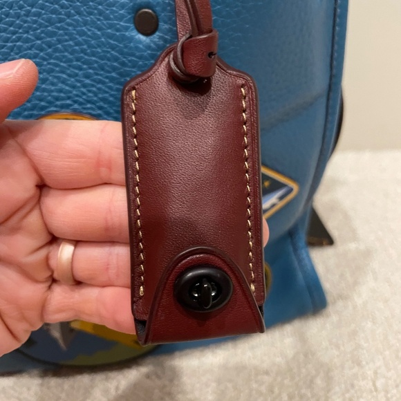 !!!SOLD!!! COACH x NASA 1941 Space Patches Rogue Purse Tote Blue Cosmic - Picture 5 of 16